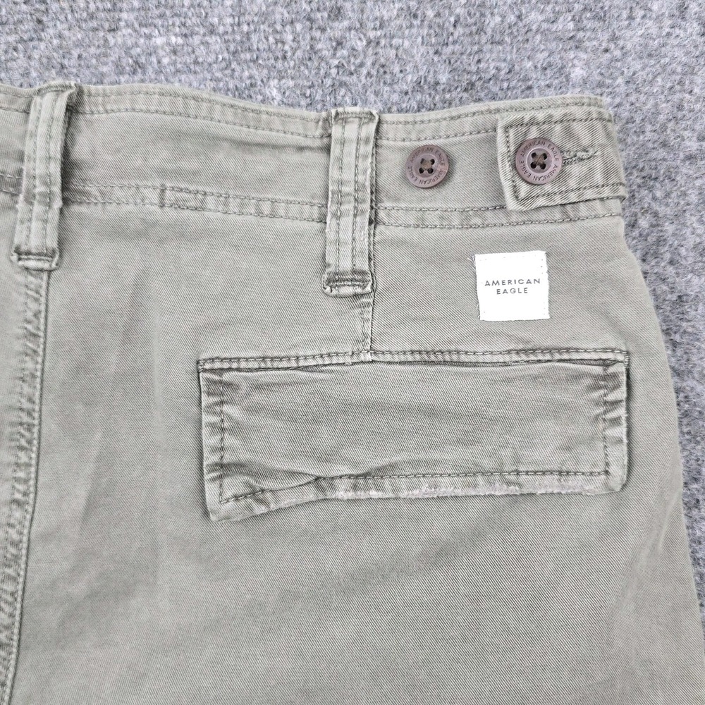 American Eagle Paratrooper Cargo Pants Mens 29x30 (30x29) Green Flex Military - Picture 4 of 11